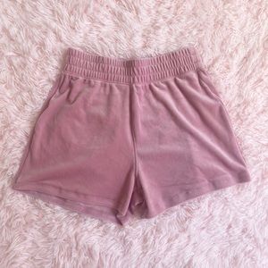Hollister Velvet Pink High-waisted Lounge Shorts